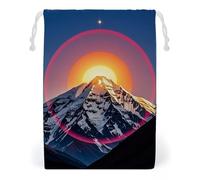 FHESDCW The Sun Sac en toile avec cordon de serrage, réutilisable, sacs de rangement lavables pour cadeaux, bonbons, cosmétiques 20 x 25 cm