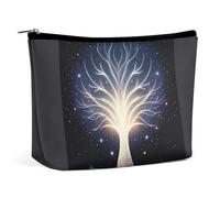 FHESDCW The Tree of Psychic Life Trousse de maquillage pour femme en cuir PU étanche avec fermeture éclair Organiseur de maquillage portable de voyage