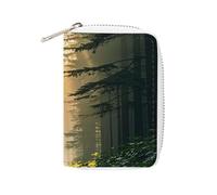 FHESDCW The Tyndall Porte-cartes en cuir avec 20 emplacements pour cartes de crédit et fermeture éclair pour homme et femme