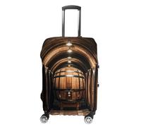 FHESDCW Tonneaux en chêne pour ranger les housses de bagages de vin pour valises, accessoires de voyage lavables, anti-rayures et protection contre la poussière, convient aux bagages de 48,3 à 81,3 cm