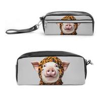 FHESDCW Trousse à crayons avec fermeture éclair - Grande capacité - Étanche - Pour voyage - Motif léopard - Pour homme et femme