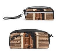 FHESDCW Trousse à crayons rétro avec fermeture éclair - Grande capacité - Résistante à l'eau - Pour voyage, femme et homme