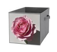 FHESDCW Une belle boîte de rangement pliable en forme de fleur avec poignées, cubes de rangement Oxford durable, 1 organiseur de placard pliable pour la maison, l'étagère, le bureau, les voyages