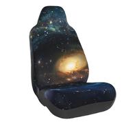 FHESDMN Housses de siège de voiture imprimées galaxie - Housses de chaise universelles élastiques pour intérieur de voiture, housse de siège avant pour la plupart des voitures, berlines, SUV