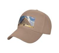 FHESDMN Pyramids of Egypt Casquette de baseball imprimée - Chapeau de soleil réglable, casquettes de camionneur, casquette de sport de course à pied, chapeaux unisexes, naturel, 7 1/4 / 7 3/8