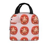 FHESDMN Sac à déjeuner isotherme imprimé avec tranche de tomate pour adultes/enfants, boîte à déjeuner isotherme pour femme/homme - Boîte à déjeuner de travail et de voyage