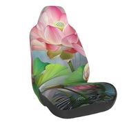 FHESDMN Spirit Of The Lotus Housses de siège de voiture imprimées - Housses de chaise universelles élastiques pour voiture, accessoires d'intérieur de voiture, housse de siège avant pour la plupart