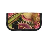 FHESDMN Trousse à crayons de grande capacité avec imprimé de plantes carnivores, sac de rangement pour garçons et filles, fournitures scolaires et de bureau