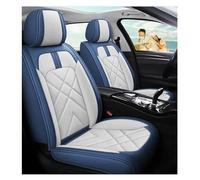 FHFB Couvre Sieges Housse De Siège Voiture en Cuir Accessoires pour Chrysler Tous Les Modèles pour 300c 300 300m pour Tremble pour Cirrus pour Daytona Couverture Siège Auto(Blue White)