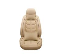 FHFB Couvre Sieges Housse De Siège Voiture en Cuir pour Fiat Tous Les Modèles pour 500 500L 2007-2014 pour Punto pour Bravo pour Viaggio pour Freemoauto 5 Sièges Couverture Siège Auto(Beige Pillow 2)