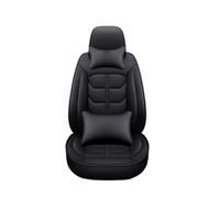 FHFB Couvre Sieges Housse De Siège Voiture en Cuir pour Fiat Tous Les Modèles pour 500 500L 2007-2014 pour Punto pour Bravo pour Viaggio pour Freemoauto 5 Sièges Couverture Siège Auto(Black pillow2)