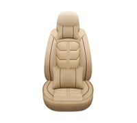 FHFB Couvre Sieges Housse De Siège Voiture en Cuir pour Fiat Tous Les Modèles pour 500 500L 2007-2014 pour Punto pour Bravo pour Viaggio pour Freemoauto 5 Sièges Couverture Siège Auto(Beige Pillow 1)