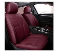 FHFB Couvre Sieges Housse De Siège Voiture en Cuir Vache Personnalisée pour Macan pour Cayenne pour Panameracar Accessoires Style Protections Voitur Couverture Siège Auto(VIN Rouge)