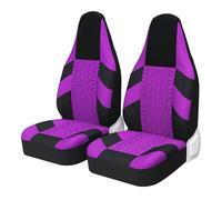 FHFB Couvre Sieges Housses De Siège Voiture 2 Pièces Style Pneu Seau pour Protection pour Ford Couverture Siège Auto(Purple 2 PCS)