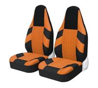 FHFB Couvre Sieges Housses De Siège Voiture 2 Pièces Style Pneu Seau pour Protection pour Ford Couverture Siège Auto(Orange 2 PCS)