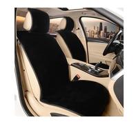 FHFB Couvre Sieges Housses de siège Voiture en Fausse Fourrure 142 x 56 cm universelles d'hiver Coussin Couverture Siège Auto(Noir)