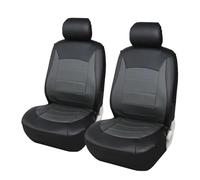 FHFB Couvre Sieges Le Siège De Voiture Avant en Cuir D'unité Centrale Couvre La Couverture Seau Haut Intérieur Automatique pour Ford Ranger XLT 2001 Protecteurs Couverture Siège Auto(Black-2PCS)