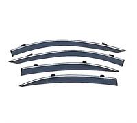 FHFB DéFlecteur Vent Voiture pour Mercedes pour Benz Classe S W221 W222 S350 S400 S500 2006-2020 Présent Plastique Fenêtre Visière Évent Nuances Soleil Pluie Déflecteur Garde Pare-Soleil(3)