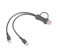 FHGSPQWM 2 en 1 USB C Splitter Type + Adaptateur Double Charge Rapide pour Ordinateur Portable PC Casque Convertisseur Type C Câble