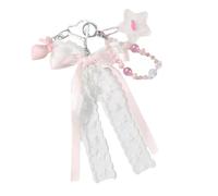 FHGSPQWM Accessoire de sac avec cadre en acrylique et étoile en alliage - Porte-clés tendance - Décoration de sacs pour femmes et filles, b