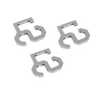 FHGSPQWM Ajusteur de cordon multifonction en acier inoxydable pour équipement de camping, équipement de randonnée et installations d'abris Installation simple Tendeur de corde Clip