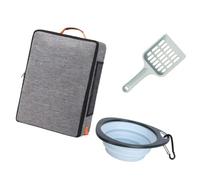 FHGSPQWM Bac à litière pliable multifonction pouvant être utilisé comme sac de rangement ou baignoire étanche et portable pour un usage domestique