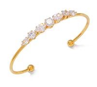 FHGSPQWM Bracelet élégant en acier inoxydable orné de faux diamants brillants - Accessoire de poignet réglable tendance, One Size, Comme décrit