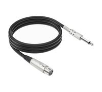 FHGSPQWM Câble de microphone à faible bruit femelle vers cordon de 1/4" pour signal déséquilibré en direct