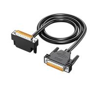 FHGSPQWM Câble parallèle DB25 mâle vers mâle à angle droit avec blindage en feuille d'aluminium pour périphériques d'ordinateur