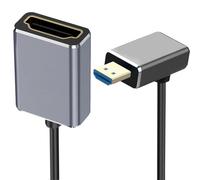 FHGSPQWM Câble vidéo à vitesse rapide 8K60Hz Microed vers caméra standard dynamique améliore le canal de retour auditif dynamique flexible