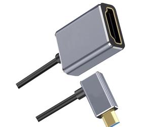 FHGSPQWM Câble vidéo à vitesse rapide 8K60Hz Microed vers caméra standard dynamique améliore le canal de retour auditif dynamique flexible