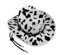 FHGSPQWM Casquette de vache occidentale confortable pour garçons et filles avec clous et tissu respirant pour un usage quotidien et une fête à thème, des aventures en plein air, des jeux de rôle