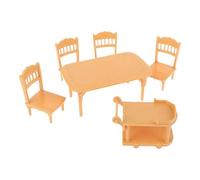 FHGSPQWM Chaise de chariot de nourriture réaliste pour maison de poupée, chaise de chariot de nourriture, jeu de rôle, jouet de collection Miniatures