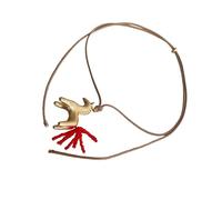 FHGSPQWM Collier avec pendentif en corde cirée tressée pour un usage quotidien - Long collier avec pendentif en forme de cheval, Grand, Comme décrit, Comme décrit.