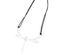FHGSPQWM Collier avec pendentif libellules en alliage robuste pour les fêtes