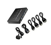 FHGSPQWM Commutateur USB 3.0 en alliage pour 4 ordinateurs vers 4 périphériques USB avec vitesse de transfert rapide de 5 Gbit/s pour imprimante