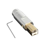 FHGSPQWM Connecteur carré USB de type B plaqué or 6 mm en alliage d'aluminium pour réparation de câbles de données sûres et réparation d'appareils USB