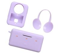 FHGSPQWM Coque de rangement rigide pour station de chargement à 360° avec bords renforcés et poches d'accès rapide EVA rigide pour appareil photo, violet, three piece set, Beauté de masse