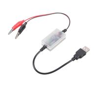 FHGSPQWM Cordon de charge multifonction pour batterie 12 V avec pinces à code couleur et alertes LED Convertisseur Texture Câble de charge USB