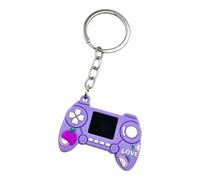 FHGSPQWM Creative Gamepad Keychain Simulation Toy Game Machine Porte-clés Sac Pendentif PVC Anneaux pour Usage quotidien et Décoration Accessoire de jeu Porte-clés, violet, taille unique