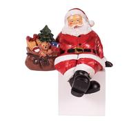 FHGSPQWM Décoration de table en résine fabriquée à la main en forme de Père Noël miniature