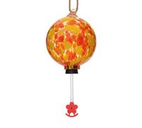 FHGSPQWM Distributeur d'eau incassable en forme de colibri à suspendre pour l'extérieur - Design étanche avec composants amovibles pour bain d'oiseaux - Mangeoire à oiseaux familiale