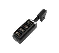 FHGSPQWM Diviseur d'alimentation de batterie professionnel 4 voies 16 cm Protections de sécurité D-Tap Splitter Cordon adaptateur 1 entrée 4 sorties Hub D-tap portable