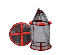 FHGSPQWM Filet de pêche portable avec cordon de serrage réglable et sangle renforcée pour un stockage sécurisé des poissons dans les lacs ou rivières Filet de pêche anti-évasion