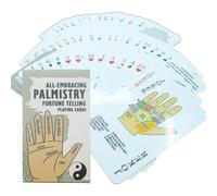 FHGSPQWM Fortunes Telling Card Interactive Palmistry Oracles Carte d'oracles Outil de guidage spirituel pour un jeu facile de divination Outil de guidage spirituel durable
