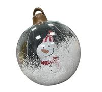 FHGSPQWM Grande boule de bonhomme de neige lumineuse de 60 cm de diamètre pour décoration de fenêtre de Noël, décoration de vitrine, décorations de fête LED multicolores