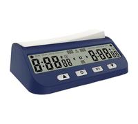 FHGSPQWM Horloge d'échecs portable silencieuse, 5 systèmes de synchronisation, compteur de pas, configurations faciles pour les compétitions de jeux de société, configurations faciles et minuterie