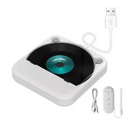 FHGSPQWM Lecteur de disque externe miniature compatible avec divers appareils de voiture Systèmes de musique Coque résistante aux chocs Facile à transporter Lecteur de disque pour ordinateur portable