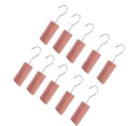 FHGSPQWM Lot de 10 blocs de cèdre à suspendre faciles à utiliser offrant un parfum plus frais dans les armoires fermées, les armoires et les odeurs, bloc de bois pour le rangement des vêtements