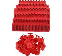 FHGSPQWM Lot de 100 marqueurs d'oreille d'animaux de ferme de grande taille pour écrire et pour identifier les oreilles des cochons, moutons et autres animaux de la ferme